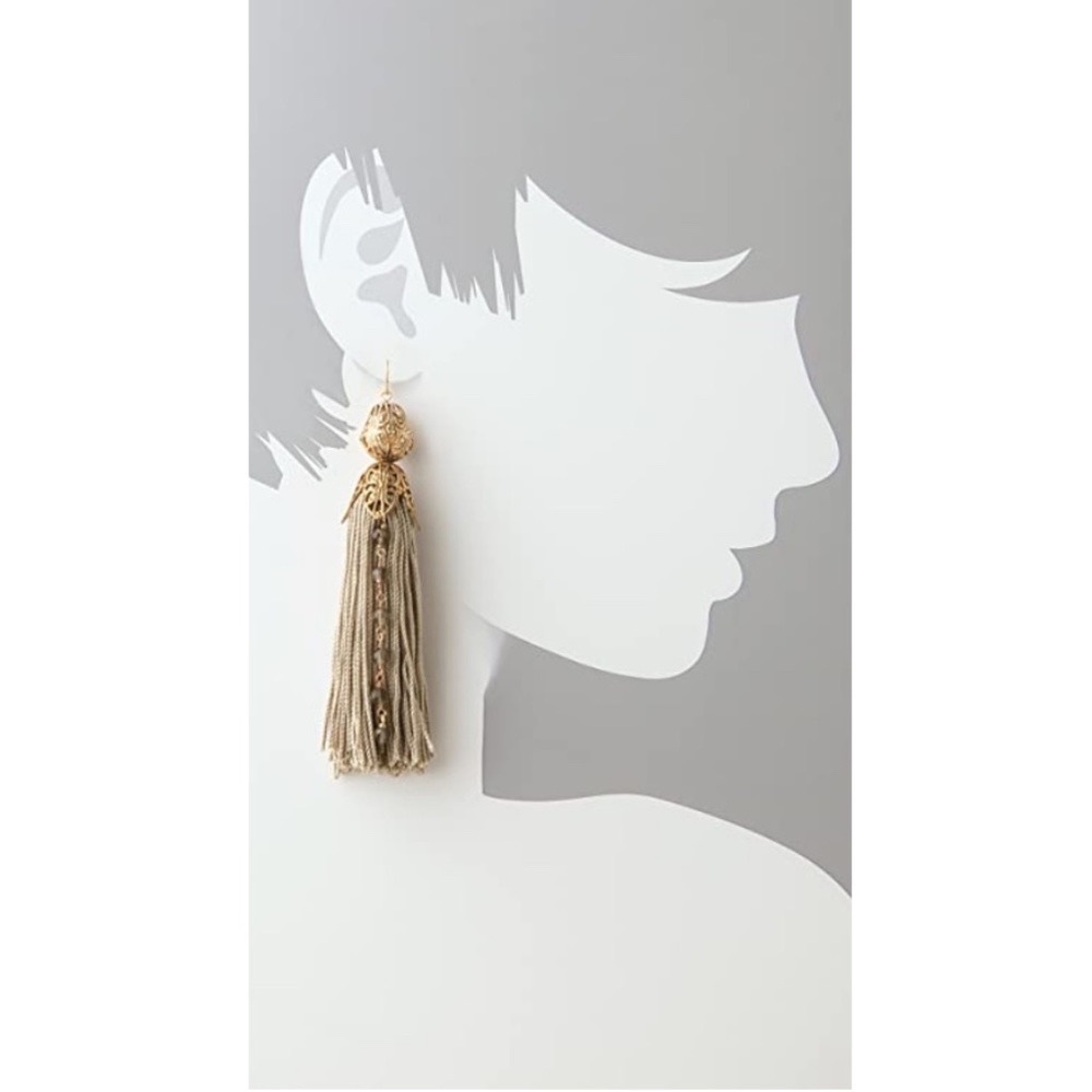 Citrine by the Stones Tassel Rosary Earrings